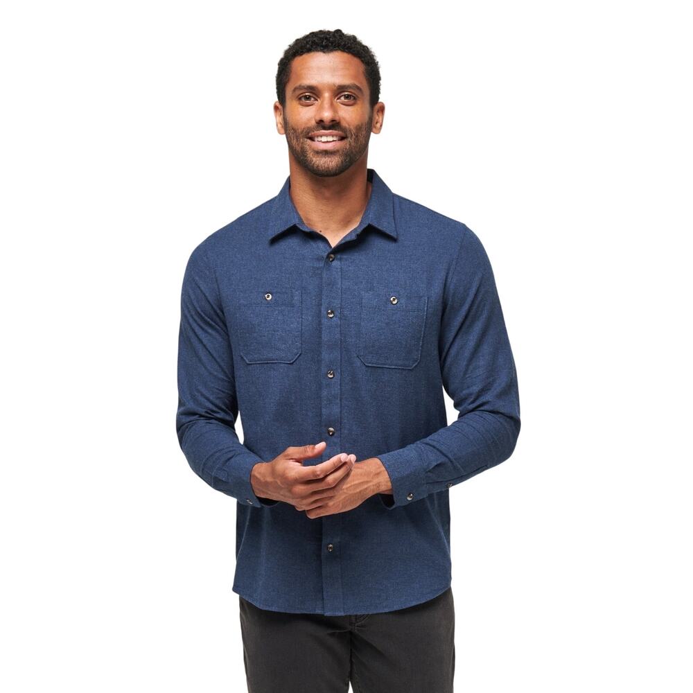 Travis Matthew Cloud Flannel Button-Up Total Ecli… - image 2